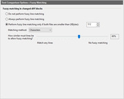 Options - Text Comparison :: Advanced