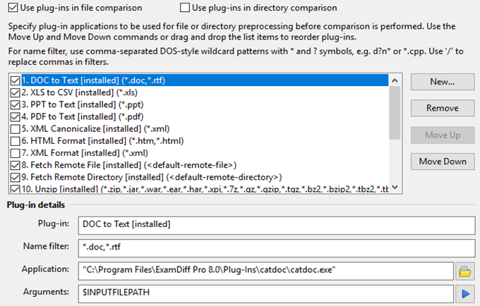 Plug-in support