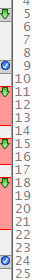 Diff bar - conflict block