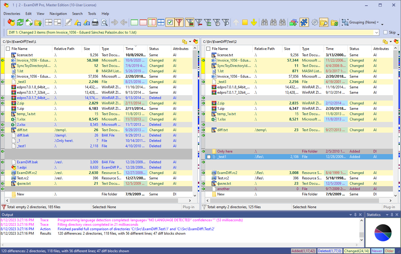 ExamDiff Pro Master Edition 11.0.1.10 Edp_main_dir