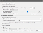 Options - Text Comparison :: Advanced