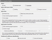 Options - Text Comparison
