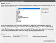 Options - Display :: Dir Columns