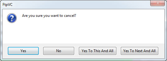 Cancel dialog