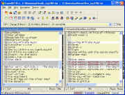 ExamDiff Pro main window, with our two files being compared using our Sort plug-in