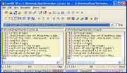 ExamDiff Pro main window, showing the problem we obtain by comparing our two files