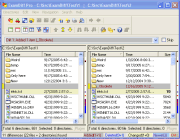 ExamDiff Pro main window, shown with two directories compared