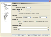 ExamDiff Pro Options dialog, showing the Binary tab