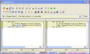 ExamDiff Pro main screen, comparing two clipboard contents