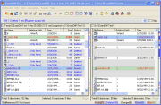 ExamDiff Pro main window, with a directory compared against a snapshot